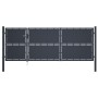 Puerta de jardín de acero gris antracita 350x125 cm de , Puertas de jardín - Ref: Foro24-144537, Precio: 653,07 €, Descuento: %