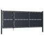 Anthrazitgraue Gartentür aus Stahl 350x125 cm von , Gartentore - Ref: Foro24-144537, Preis: 625,18 €, Rabatt: %