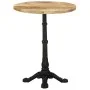 Mesa de bistró madera de mango rugosa Ø60x76 cm de , Mesas de cocina y de comedor - Ref: Foro24-321087, Precio: 160,64 €, Des...
