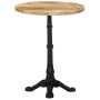 Mesa de bistró madera de mango rugosa Ø60x76 cm de , Mesas de cocina y de comedor - Ref: Foro24-321087, Precio: 170,66 €, Des...