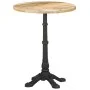 Mesa de bistró madera de mango rugosa Ø60x76 cm de , Mesas de cocina y de comedor - Ref: Foro24-321087, Precio: 160,64 €, Des...