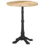 Mesa de bistró madera de mango rugosa Ø60x76 cm de , Mesas de cocina y de comedor - Ref: Foro24-321087, Precio: 170,66 €, Des...