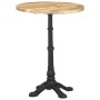 Mesa de bistró madera de mango rugosa Ø60x76 cm de , Mesas de cocina y de comedor - Ref: Foro24-321087, Precio: 170,66 €, Des...
