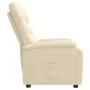 Sillón reclinable de tela crema de , Sillones - Ref: Foro24-344899, Precio: 202,07 €, Descuento: %