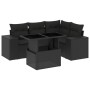 Set de muebles de jardín 5 pzas y cojines ratán sintético negro de , Conjuntos de jardín - Ref: Foro24-3269135, Precio: 421,3...