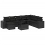 Set de sofás de jardín 8 piezas y cojines ratán sintético negro de , Conjuntos de jardín - Ref: Foro24-3269355, Precio: 630,7...