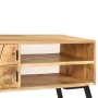 Mueble de TV madera maciza de mango 140x30x40 cm en Muebles TV | Comprar online en Foru.es