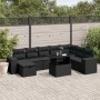 Set de sofás de jardín 8 piezas y cojines ratán sintético negro de , Conjuntos de jardín - Ref: Foro24-3275345, Precio: 635,8...