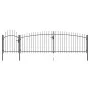 Gartentor mit Lanzenzaunspitze 5x1,75 m schwarz von , Gartentore - Ref: Foro24-146323, Preis: 424,94 €, Rabatt: %