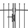 Gartentor mit Lanzenzaunspitze 5x1,75 m schwarz von , Gartentore - Ref: Foro24-146323, Preis: 424,94 €, Rabatt: %