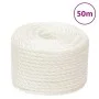 Cuerda de trabajo polipropileno blanco 24 mm 50 m de , Sogas y cuerdas metálicas - Ref: Foro24-153072, Precio: 89,25 €, Descu...