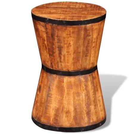Hocker in Form einer Sanduhr aus grobem Mangoholz. von , Klapphocker und Stühle - Ref: Foro24-241637, Preis: 80,07 €, Rabatt: %
