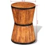 Taburete con forma de reloj de arena madera de mango rugosa de , Taburetes y sillas plegables - Ref: Foro24-241637, Precio: 8...