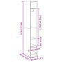Armario de madera de ingeniería madera envejecida 30x50x200 cm de , Armarios roperos - Ref: Foro24-3307691, Precio: 119,97 €,...