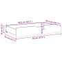 Cajones debajo de cama con ruedas 2 uds madera maciza de pino de , Cajones de almacenaje doméstico - Ref: Foro24-850920, Prec...