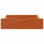 Cajones debajo cama 2 uds madera maciza pino marrón 75x55x16 cm de , Cajones de almacenaje doméstico - Ref: Foro24-850934, Pr...