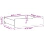 Cajones debajo cama 2 uds madera maciza pino marrón 75x55x16 cm de , Cajones de almacenaje doméstico - Ref: Foro24-850934, Pr...