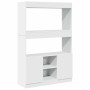Aparador alto madera de ingeniería blanco 92x33x140 cm de , Librerías y estanterías - Ref: Foro24-3309609, Precio: 96,23 €, D...