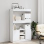Aparador alto madera de ingeniería blanco 92x33x140 cm de , Librerías y estanterías - Ref: Foro24-3309609, Precio: 96,23 €, D...
