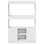 Aparador alto madera de ingeniería blanco 92x33x140 cm de , Librerías y estanterías - Ref: Foro24-3309609, Precio: 96,23 €, D...