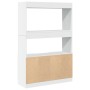 Aparador alto madera de ingeniería blanco 92x33x140 cm de , Librerías y estanterías - Ref: Foro24-3309609, Precio: 96,23 €, D...