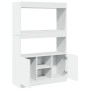 Aparador alto madera de ingeniería blanco 92x33x140 cm de , Librerías y estanterías - Ref: Foro24-3309609, Precio: 96,23 €, D...
