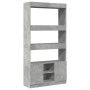 Aparador alto madera de ingeniería gris hormigón 92x33x180 cm de , Librerías y estanterías - Ref: Foro24-3309621, Precio: 106...