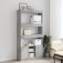Aparador alto madera de ingeniería gris hormigón 92x33x180 cm de , Librerías y estanterías - Ref: Foro24-3309621, Precio: 106...