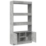 Aparador alto madera de ingeniería gris hormigón 92x33x180 cm de , Librerías y estanterías - Ref: Foro24-3309621, Precio: 106...