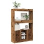 Aparador alto madera ingeniería madera envejecida 92x33x140 cm de , Librerías y estanterías - Ref: Foro24-3309616, Precio: 92...