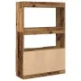 Aparador alto madera ingeniería madera envejecida 92x33x140 cm de , Librerías y estanterías - Ref: Foro24-3309616, Precio: 91...