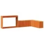 Mueble con escritorio madera maciza pino marrón 222x122x75 cm de , Mesitas de noche - Ref: Foro24-855755, Precio: 169,48 €, D...