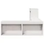 Mueble con escritorio madera maciza pino 222x107x75 cm de , Mesitas de noche - Ref: Foro24-855757, Precio: 155,56 €, Descuent...