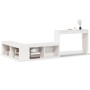 Mueble con escritorio madera maciza pino blanco 232x112x75 cm de , Mesitas de noche - Ref: Foro24-855760, Precio: 202,68 €, D...