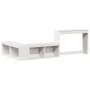 Mueble con escritorio madera maciza pino blanco 232x112x75 cm de , Mesitas de noche - Ref: Foro24-855760, Precio: 199,42 €, D...