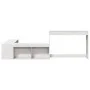 Mueble con escritorio madera maciza pino blanco 232x112x75 cm de , Mesitas de noche - Ref: Foro24-855760, Precio: 199,42 €, D...