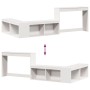 Mueble con escritorio madera maciza pino blanco 232x112x75 cm de , Mesitas de noche - Ref: Foro24-855760, Precio: 202,68 €, D...