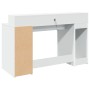 Escritorio con luz LED madera ingeniería blanco 140x55x91 cm de , Escritorios - Ref: Foro24-3309420, Precio: 203,32 €, Descue...