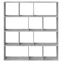 Estantería madera de ingeniería gris hormigón 132x29x141,5 cm de , Librerías y estanterías - Ref: Foro24-3310310, Precio: 106...