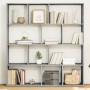 Estantería madera de ingeniería gris Sonoma 132x29x141,5 cm de , Librerías y estanterías - Ref: Foro24-3310312, Precio: 108,2...