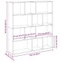 Estantería madera de ingeniería gris Sonoma 132x29x141,5 cm de , Librerías y estanterías - Ref: Foro24-3310312, Precio: 106,8...