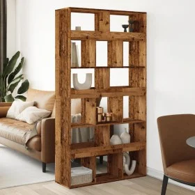 Separador de ambientes madera envejecida 100x33x187,5 cm de , Librerías y estanterías - Ref: Foro24-3309544, Precio: 208,18 €...