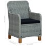Sillas de jardín con cojines 2 uds ratán sintético gris claro de vidaXL, Sillas de jardín - Ref: Foro24-313317, Precio: 229,1...