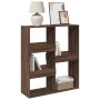Separador de ambientes madera marrón roble 100x33x115 cm de , Librerías y estanterías - Ref: Foro24-3309552, Precio: 75,19 €,...