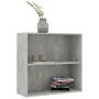 Estantería 2 niveles contrachapada gris hormigón 80x30x76,5cm de , Librerías y estanterías - Ref: Foro24-801003, Precio: 45,9...