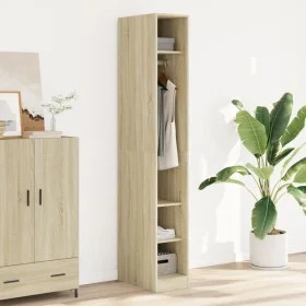 Armario de madera de ingeniería roble Sonoma 30x50x200 cm de , Armarios roperos - Ref: Foro24-3307686, Precio: 114,36 €, Desc...