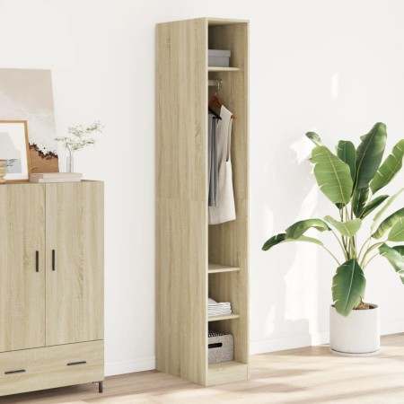 Armario de madera de ingeniería roble Sonoma 30x50x200 cm de , Armarios roperos - Ref: Foro24-3307686, Precio: 116,08 €, Desc...