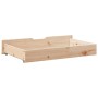 Cajones debajo de cama con ruedas 2 uds madera maciza de pino de , Cajones de almacenaje doméstico - Ref: Foro24-850923, Prec...