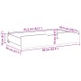 Cajones debajo de cama con ruedas 2 uds madera maciza de pino de , Cajones de almacenaje doméstico - Ref: Foro24-850923, Prec...