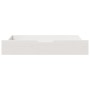 Cajones debajo cama con ruedas 2 uds madera maciza pino blanco de , Cajones de almacenaje doméstico - Ref: Foro24-850921, Pre...